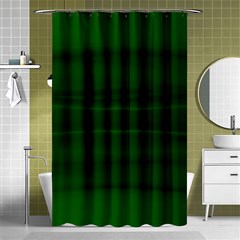 Emerald Green Ombre Shower Curtain 48  X 72  (small)  by SpinnyChairDesigns