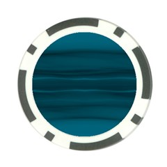 Teal Blue Ombre Poker Chip Card Guard (10 Pack) by SpinnyChairDesigns