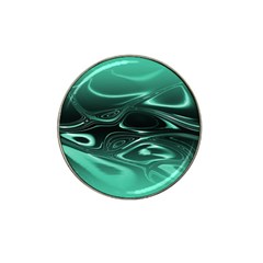 Biscay Green Black Swirls Hat Clip Ball Marker (10 Pack) by SpinnyChairDesigns