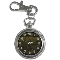 Army Green Grunge Texture Key Chain Watches by SpinnyChairDesigns