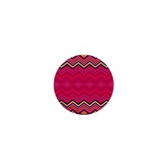 Boho Aztec Stripes Rose Pink 1  Mini Magnets by SpinnyChairDesigns