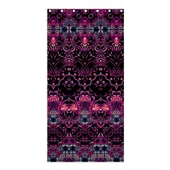 Boho Magenta Black Pattern Shower Curtain 36  X 72  (stall)  by SpinnyChairDesigns