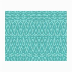 Boho Teal Pattern Small Glasses Cloth by SpinnyChairDesigns