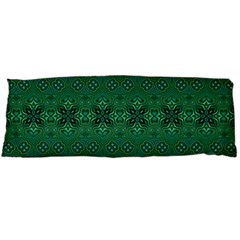 Boho Emerald Green And Blue  Body Pillow Case (dakimakura) by SpinnyChairDesigns