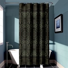 Boho Antique Bronze Pattern Shower Curtain 36  X 72  (stall)  by SpinnyChairDesigns