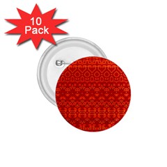 Boho Red Orange 1 75  Buttons (10 Pack) by SpinnyChairDesigns