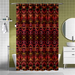 Boho Floral Pattern Shower Curtain 48  X 72  (small)  by SpinnyChairDesigns