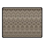 Boho Khaki  Fleece Blanket (Small) 50 x40  Blanket Front