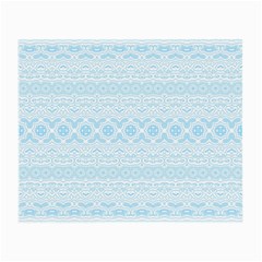 Boho Baby Blue Pattern Small Glasses Cloth by SpinnyChairDesigns