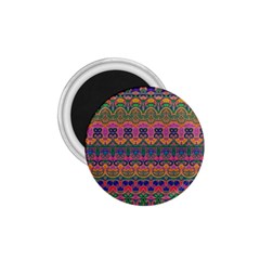 Boho Colorful Pattern 1 75  Magnets by SpinnyChairDesigns