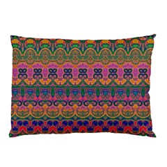 Boho Colorful Pattern Pillow Case by SpinnyChairDesigns