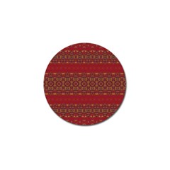 Boho Red Gold Golf Ball Marker (10 Pack) by SpinnyChairDesigns