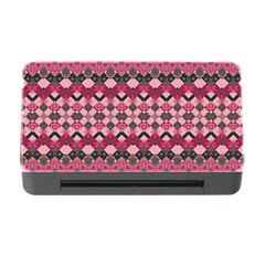 Boho Pink Grey  Memory Card Reader With Cf by SpinnyChairDesigns