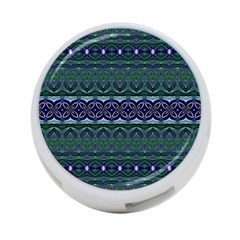 Boho Blue Green  4-port Usb Hub (one Side) by SpinnyChairDesigns