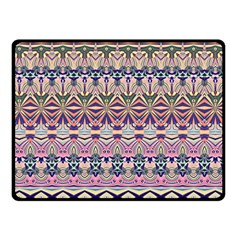 Colorful Boho Pattern Double Sided Fleece Blanket (small)  by SpinnyChairDesigns