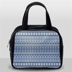 Boho Faded Blue Grey Classic Handbag (one Side)