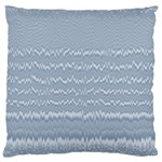 Boho Faded Blue Stripes Large Cushion Case (Two Sides) Back