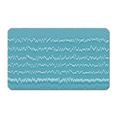 Boho Teal Stripes Magnet (rectangular) by SpinnyChairDesigns