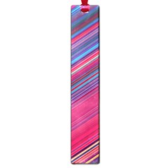 Boho Pink Blue Stripes Large Book Marks by SpinnyChairDesigns