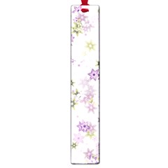 Purple Wildflower Print Large Book Marks by SpinnyChairDesigns