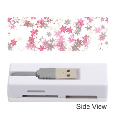 Pink Wildflower Print Memory Card Reader (stick) by SpinnyChairDesigns