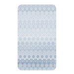 Faded Blue Floral Print Memory Card Reader (Rectangular) Front