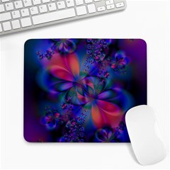 Abstract Floral Art Print Large Mousepads by SpinnyChairDesigns