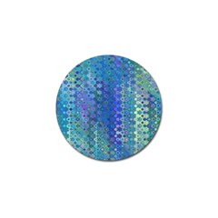 Boho Blue Wildflower Print Golf Ball Marker (4 Pack) by SpinnyChairDesigns