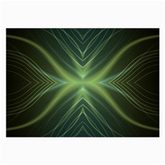 Abstract Green Stripes Large Glasses Cloth by SpinnyChairDesigns