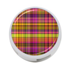 Pink Yellow Madras Plaid 4-port Usb Hub (one Side) by SpinnyChairDesigns