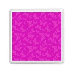 Fuchsia Butterfly Print  Memory Card Reader (square) by SpinnyChairDesigns