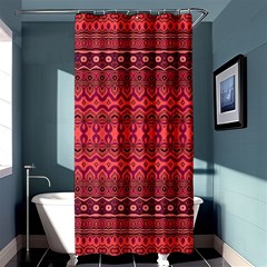 Boho Bittersweet Pink  Shower Curtain 36  X 72  (stall)  by SpinnyChairDesigns