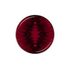 Black Red Tie Dye Pattern Hat Clip Ball Marker (10 Pack) by SpinnyChairDesigns