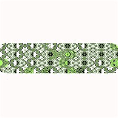 Black Lime Green Checkered Large Bar Mats by SpinnyChairDesigns