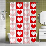 Hearts  Shower Curtain 48  x 72  (Small)  Curtain(48  X 72 ) - 42.18 x64.8  Curtain(48  X 72 )