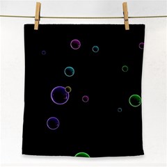 Bubble In Dark Face Towel by Sabelacarlos