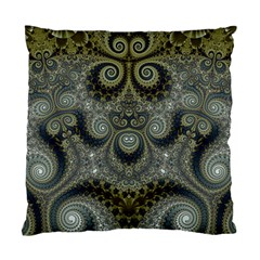 Rustic Silver And Gold Spirals Standard Cushion Case (one Side) by SpinnyChairDesigns