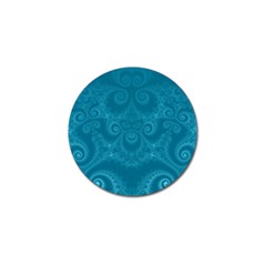 Cerulean Blue Spirals Golf Ball Marker (4 Pack) by SpinnyChairDesigns