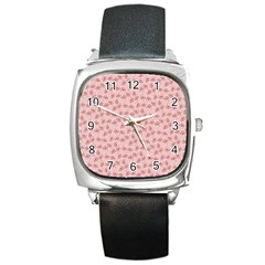 Squid Chef Pattern Square Metal Watch by sifis
