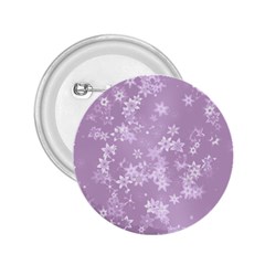 Lavender And White Flowers 2 25  Buttons by SpinnyChairDesigns