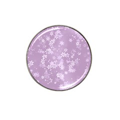 Lavender And White Flowers Hat Clip Ball Marker (10 Pack) by SpinnyChairDesigns