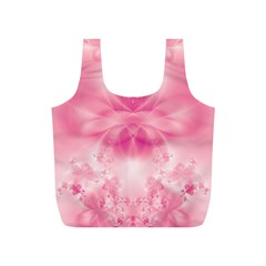 Pink Floral Pattern Full Print Recycle Bag (s) by SpinnyChairDesigns