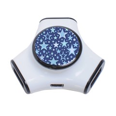 Stars Blue 3-port Usb Hub