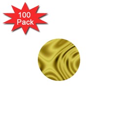 Golden Wave 1  Mini Buttons (100 Pack)  by Sabelacarlos