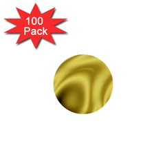 Golden Wave 2 1  Mini Buttons (100 Pack)  by Sabelacarlos