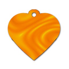 Honey Wave 1 Dog Tag Heart (two Sides) by Sabelacarlos