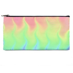 Pastel Rainbow Flame Ombre Pencil Case by SpinnyChairDesigns