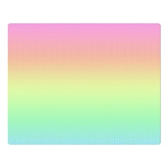 Pastel Rainbow Ombre Double Sided Flano Blanket (large)  by SpinnyChairDesigns