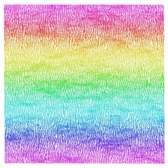 Rainbow Ombre Texture Wooden Puzzle Square by SpinnyChairDesigns