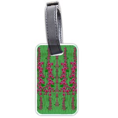 Lianas Of Sakura Branches In Contemplative Freedom Luggage Tag (one Side) by pepitasart